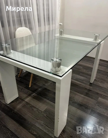 Стъклена маса , снимка 2 - Маси - 54197153