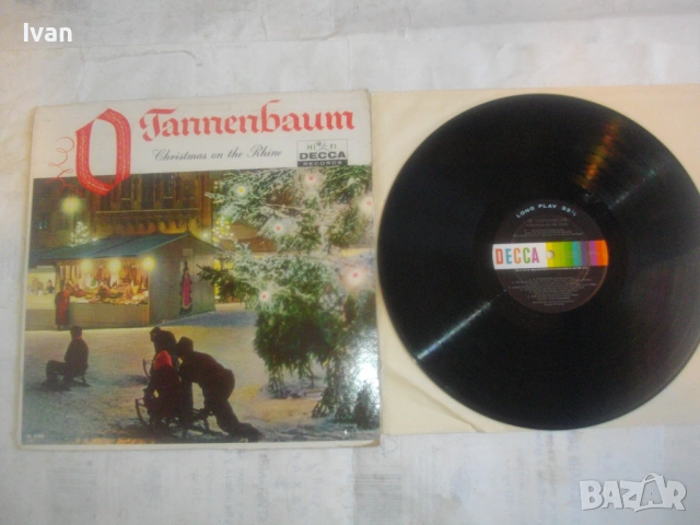 Werner Muller O, Tannenbaum Christmas On The Rhine LP 1956 Decca record DL 8388 ГРАМОФОННА ПЛОЧА, снимка 3 - Грамофонни плочи - 54622335