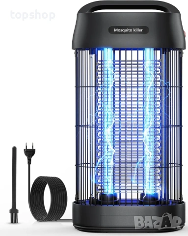 Чисто нова мощна Електрическа Лампа против Комари и Насекоми OQCSUAT (3000V, UV 16W, Водоустойчива..