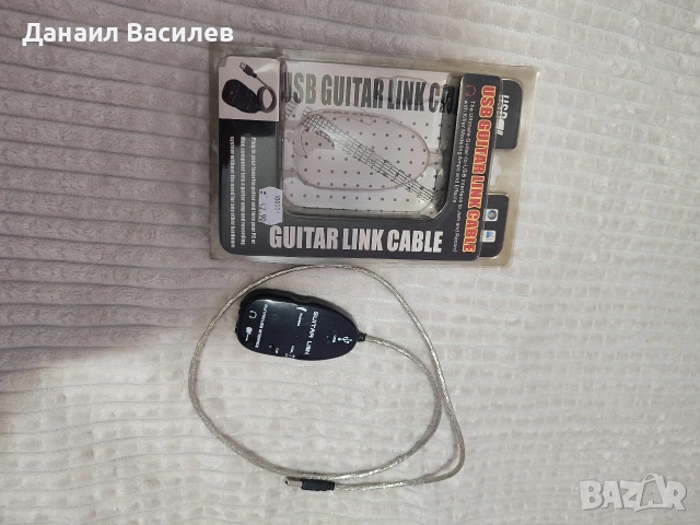 USB Guitar Link Cable – USB интерфейс за китара към компютър, снимка 3 - Друга електроника - 54529781