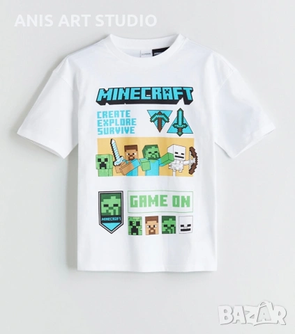 Детска тениска MINECRAFT, снимка 2 - Детски Блузи и туники - 52734548