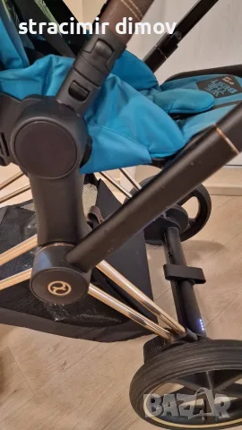 Продавам детска количка Cybex е-Priam rose gold, снимка 4 - Детски колички - 55659523