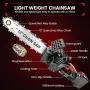 Нов Мощен акумулаторен трион за дърва и клони 12" 3900W с аксесоари и куфар, снимка 1