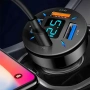 Универсално зарядно за кола с 4 USB порта + Type-C PD & QC 3.0 и дигитален волтметър, 12-24V 10009, снимка 6