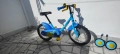 Детско колело Btwin 500 Ocean, 14", синьо, с помощни колела – 3-5 години, снимка 12