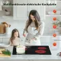 Електрически стъклокерамичен плот за вграждане, 4 зони, 6000W, Touch Control, COVERCOOK, снимка 8