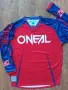  O'NEAL MAYHEM LITE BLOCKER RED/BLUE - мъжка мотокрос блуза р-р 2XL, снимка 6
