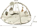 Бебешка активна гимнастика Fortella със сензорни играчки, 97x97 см, снимка 9