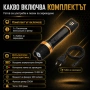 Мощен електрошок лед фенер презареждащ се USB кучегон самозащта кучета, снимка 3