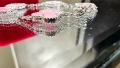 Van Cleef & Arpels VCA 5 Motifs Silver Pink Opal Vintage Alhambra Дамска Гривна, снимка 6
