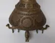НАЙ ДОБРАТА ОФЕРТА Голяма Стара Арабска / Турска Месингова лампа , снимка 8
