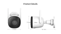 Външна Охранителна WiFi Камера Imou Bullet 2C, 4MP (2K) с AI Засичане на Хора и Микрофон, снимка 13