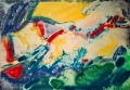 Картина, абстракция, 1997 г., худ. Кр. Дойчев (1961-2020), снимка 2
