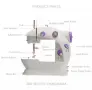 Мини шевна машина с масичка TV844B, снимка 12