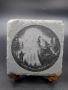 Квадратни каменни подложки от естествен шистов камък (Slate Coasters) – 10х10 см , снимка 6