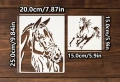 5 вида Кон коне стенсил шаблон за спрей за торта украса Scrapbooking, снимка 7