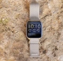 НОВ!!! Смарт часовник Garmin Venu X1, Soft Gold с титаниев гръб и каишка найлон French Gray  , снимка 3