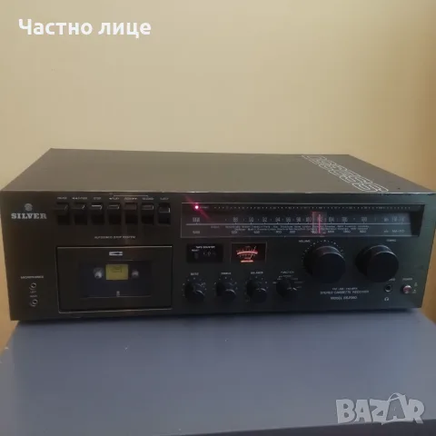 SILVER ресийвър с касетка, снимка 4 - Ресийвъри, усилватели, смесителни пултове - 55592473