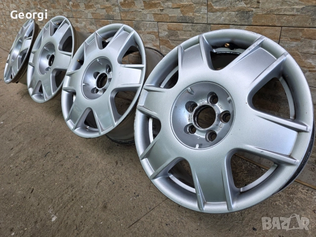 Продавам ОРИГИНАЛНИ джанти 16 ' цола 5x100 VW Bora Golf Audi a3 Leon 6 1/2,J ET42 , снимка 2 - Гуми и джанти - 55021361