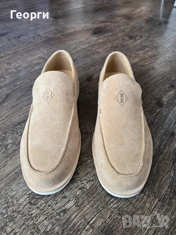 Мъжки мокасини Hermes, снимка 3 - Мокасини - 55445476
