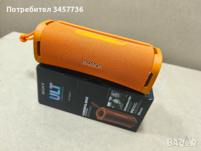 Bluetooth колонка SONY SRS-ULT10D ULT FIELD 1 BLUETOOTH, БАТЕРИЯ ДО 12 ЧАСА, ОРАНЖЕВ, снимка 5 - Bluetooth тонколони - 55119262