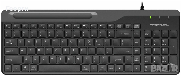 Клавиатура A4tech Fstyler FK25, БДС, черна