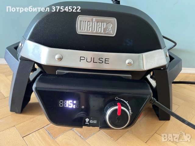 Електрическо барбекю WEBER Pulse 1000, 1800W, 42x32 см, снимка 2 - Барбекюта - 55229949
