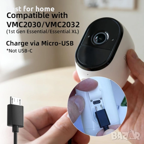 VIRTAVO 3.2W соларен панел за охранителна камера, съвместим с Arlo Pro/Pro 2, снимка 2 - Комплекти за видеонаблюдение - 54190024