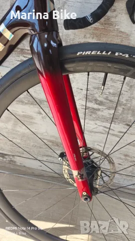 Карбонов шосеен велосипед Guerciotti Veloce S Disc Ultegra/105 Mix Velomann V30R | M (Пребоядисван), снимка 11 - Велосипеди - 55612121