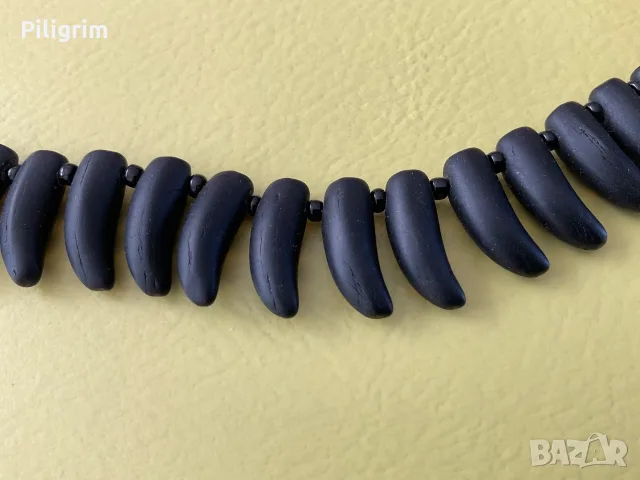 Колие от тониран магнезит., снимка 4 - Колиета, медальони, синджири - 55677529