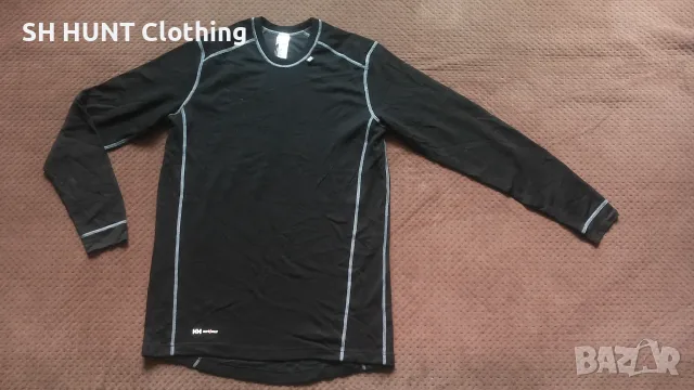 HELLY HANSEN Work Wear Thermo 57% Merino Wool размер XL работна термо блуза W4-767, снимка 2 - Блузи - 55680673