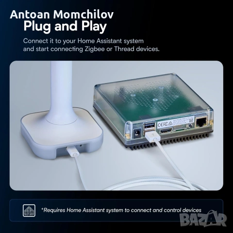 Смарт адаптер Home Assistant Connect ZBT-2 Zigbee Thread Matter, снимка 8 - Други - 55178146