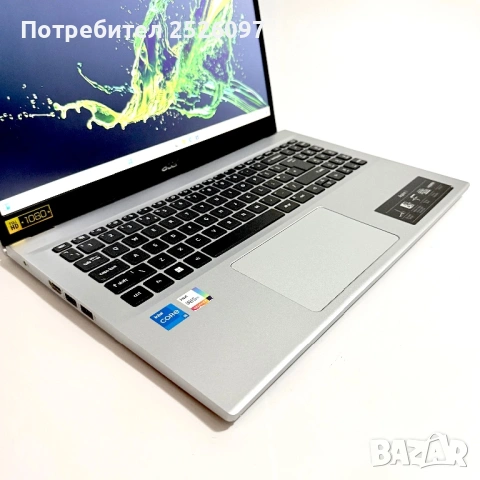 Acer Aspire 3/15,6” IPS/i5-1235U 10x 4.20GHz/512GB NVMe/Iris Xe, снимка 4 - Лаптопи за работа - 54541103