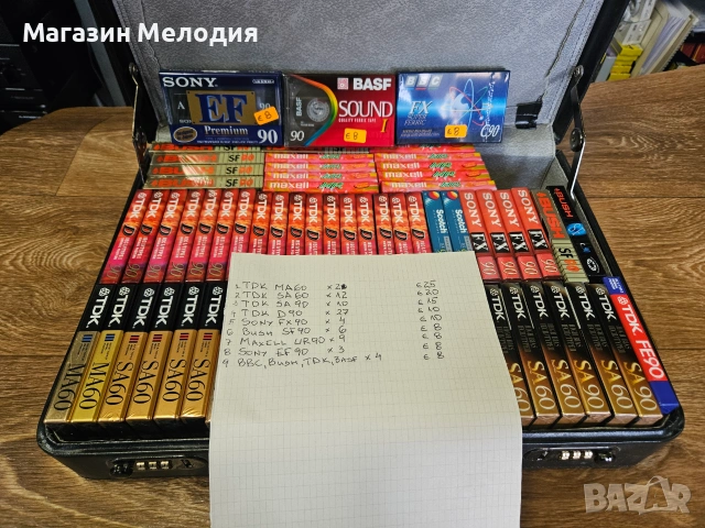 Аудио касети SONY, TDK, Maxell, BASF и други. Чисто нови, запечатани. Цени от 8 до 25€ за брой, снимка 11 - Аудио касети - 55184079