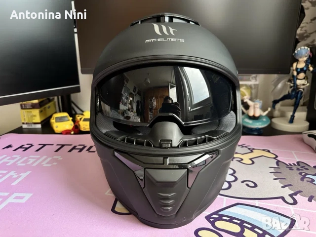 Каска MT Thunder 4 SV Matt Black M + 2 визьора + касова бележка, снимка 8 - Аксесоари и консумативи - 54870106