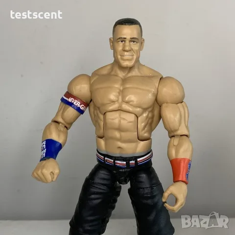 Екшън фигура WWE John Cena Джон Сина Mattel Basic Black Shorts Red Bands figure играчка, снимка 6 - Колекции - 48438241
