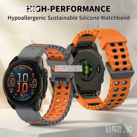 MARINE QUICKFIT Силиконова каишка за Garmin Fenix / Instinct / Enduro / Tactix / Quatix, снимка 2 - Каишки за часовници - 55649994