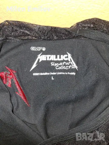 Оригинална дамска тениска на Metallica , снимка 4 - Тениски - 55352557