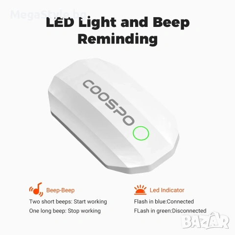 Сърдечен монитор CooSpo H808S, Bluetooth и ANT+, снимка 5 - Друга електроника - 55164008