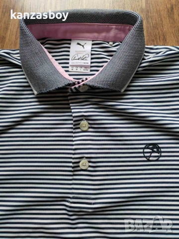 PUMA x ARNOLD PALMER - дизайнерска голф тениска КАТО НОВА М , снимка 2 - Тениски - 54208325