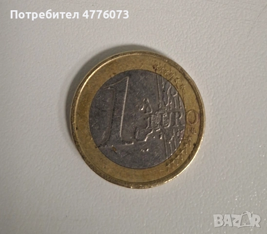Рядка монета 1 евро Франция 1999