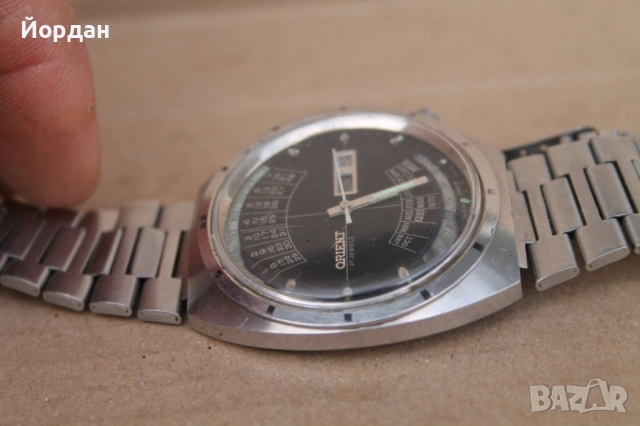 Мъжки Японски часовник ''Orient'' календар 27 камъка, снимка 10 - Мъжки - 54150070