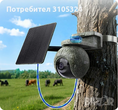 EZVIZ 4.0 +4.0 Мегапиксела, 4G LTE и Wi-Fi управляема камера със соларен панел и батерия, снимка 4 - HD камери - 55024314