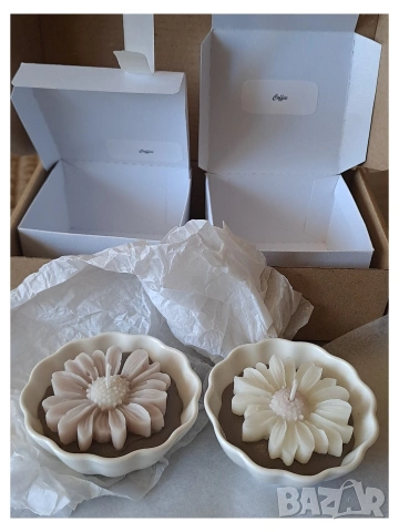 Комплект от 2 ароматни свещички, снимка 2 - Декорация за дома - 54312284