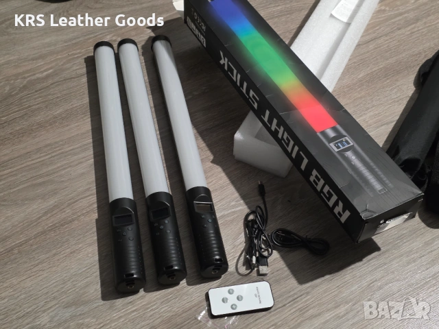 3бр. RGB LED пури в комплект, снимка 4 - Светкавици, студийно осветление - 54940508