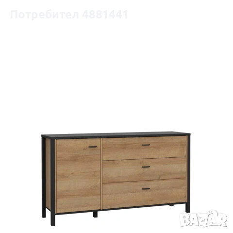 Комплект мебели High Rock (AIKO) – ТВ шкаф + комод + витрина + ПОДАРЪК холна маса | 400 €, снимка 11 - Секции и витрини - 55233548