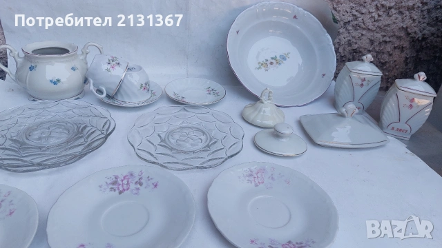 сип,изида,български порцелан, сервиз, снимка 10 - Сервизи - 55079329