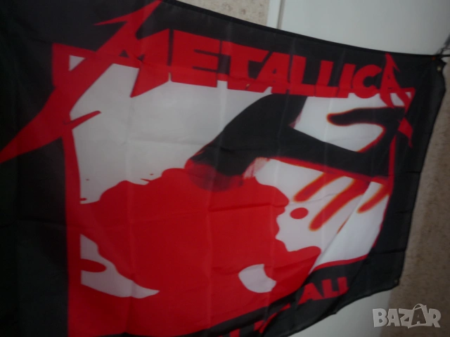 Metallica Знаме хеви метъл Kill 'Em All 1983 албум банер декор парти клуб бърлога хитове тежка музик, снимка 2 - Декорация за дома - 54598858