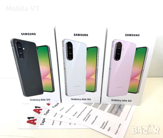 НОВ! Samsung Galaxy A56 5G 128GB LightGray 2г.ГАРАНЦИЯ!