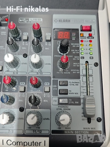 мишпулт миксер с ефекти музикантски смесител BEHRINGER XENYX QX 1202 USB , снимка 5 - Ресийвъри, усилватели, смесителни пултове - 54553778